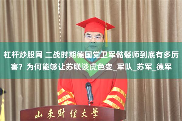 杠杆炒股网 二战时期德国党卫军骷髅师到底有多厉害？为何能够让苏联谈虎色变_军队_苏军_德军