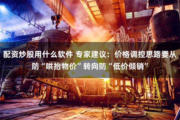 配资炒股用什么软件 专家建议：价格调控思路要从防“哄抬物价”转向防“低价倾销”