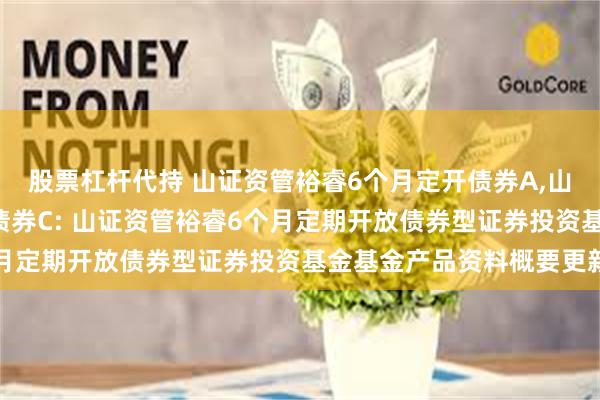 股票杠杆代持 山证资管裕睿6个月定开债券A,山证资管裕睿6个月定开债券C: 山证资管裕睿6个月定期开放债券型证券投资基金基金产品资料概要更新
