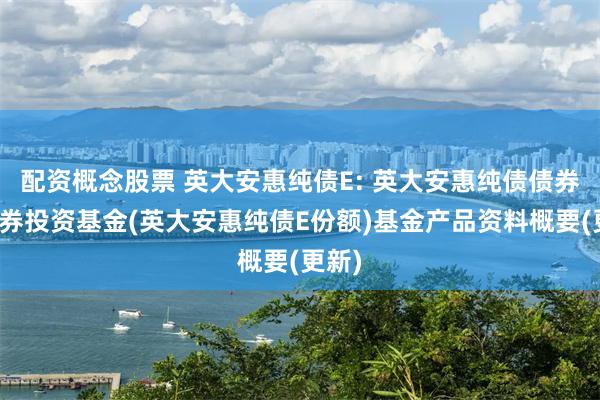 配资概念股票 英大安惠纯债E: 英大安惠纯债债券型证券投资基金(英大安惠纯债E份额)基金产品资料概要(更新)