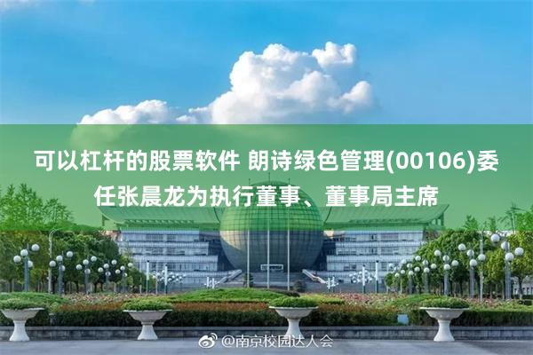 可以杠杆的股票软件 朗诗绿色管理(00106)委任张晨龙为执行董事、董事局主席